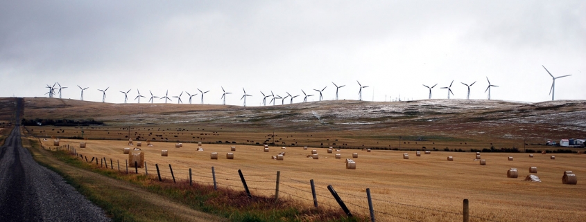 Windmills near Pincher Creek - Tough Country Communications